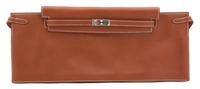 An Hermes Cafe Kelly Bandeau Bag, 15" x 5.75"; Attached belt: 40".