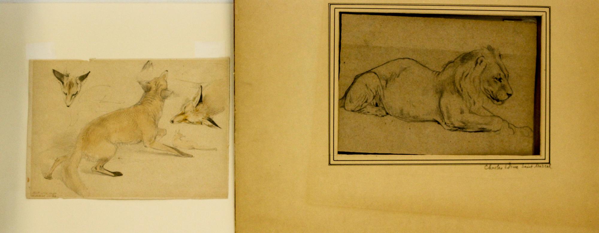 A group of Three 19th Century Drawings First: 15 x 10 3/4 inches.