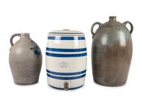 Three Stoneware Vessels