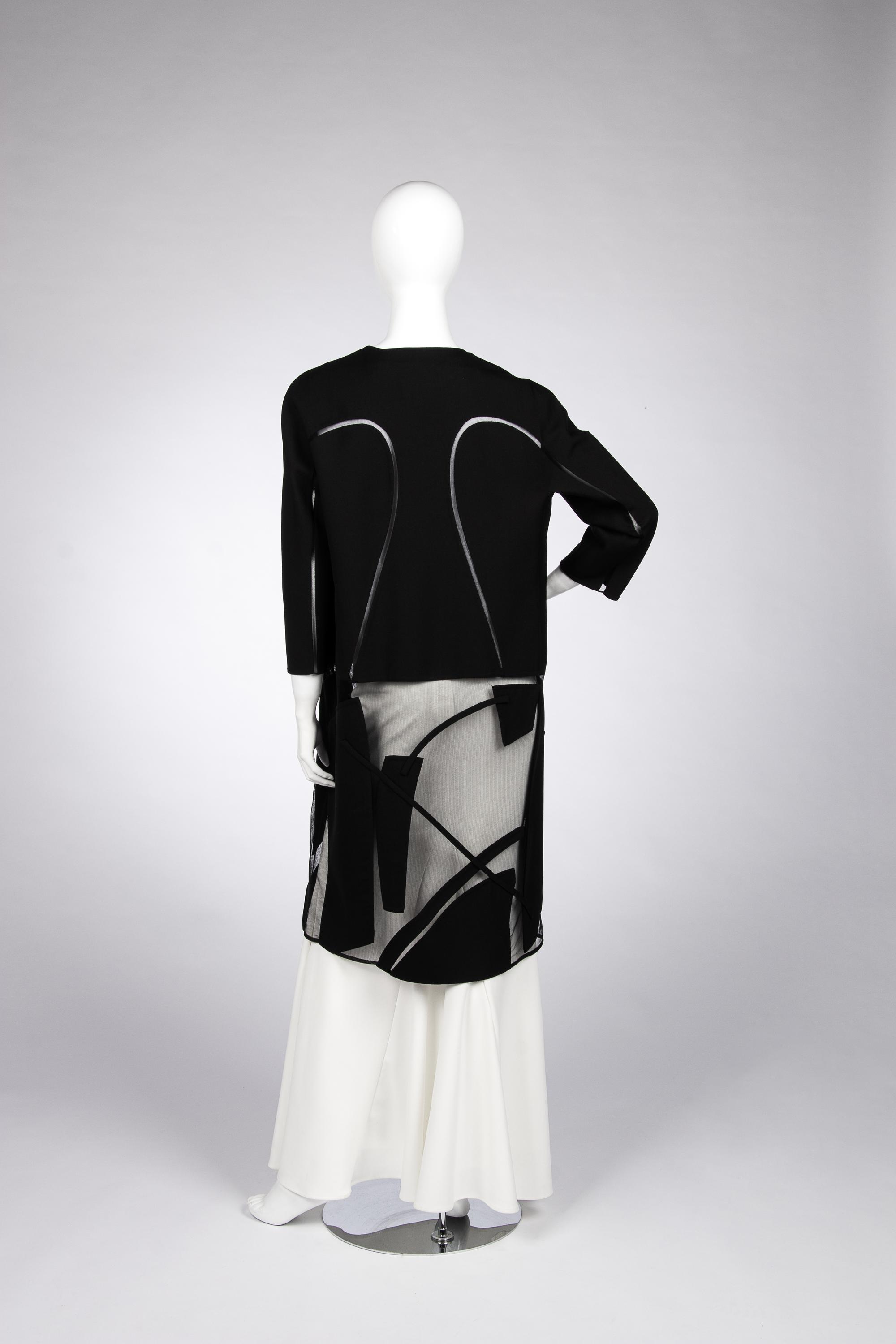 Ralph Rucci Wool and Silk Net Jacket, Spring 2011