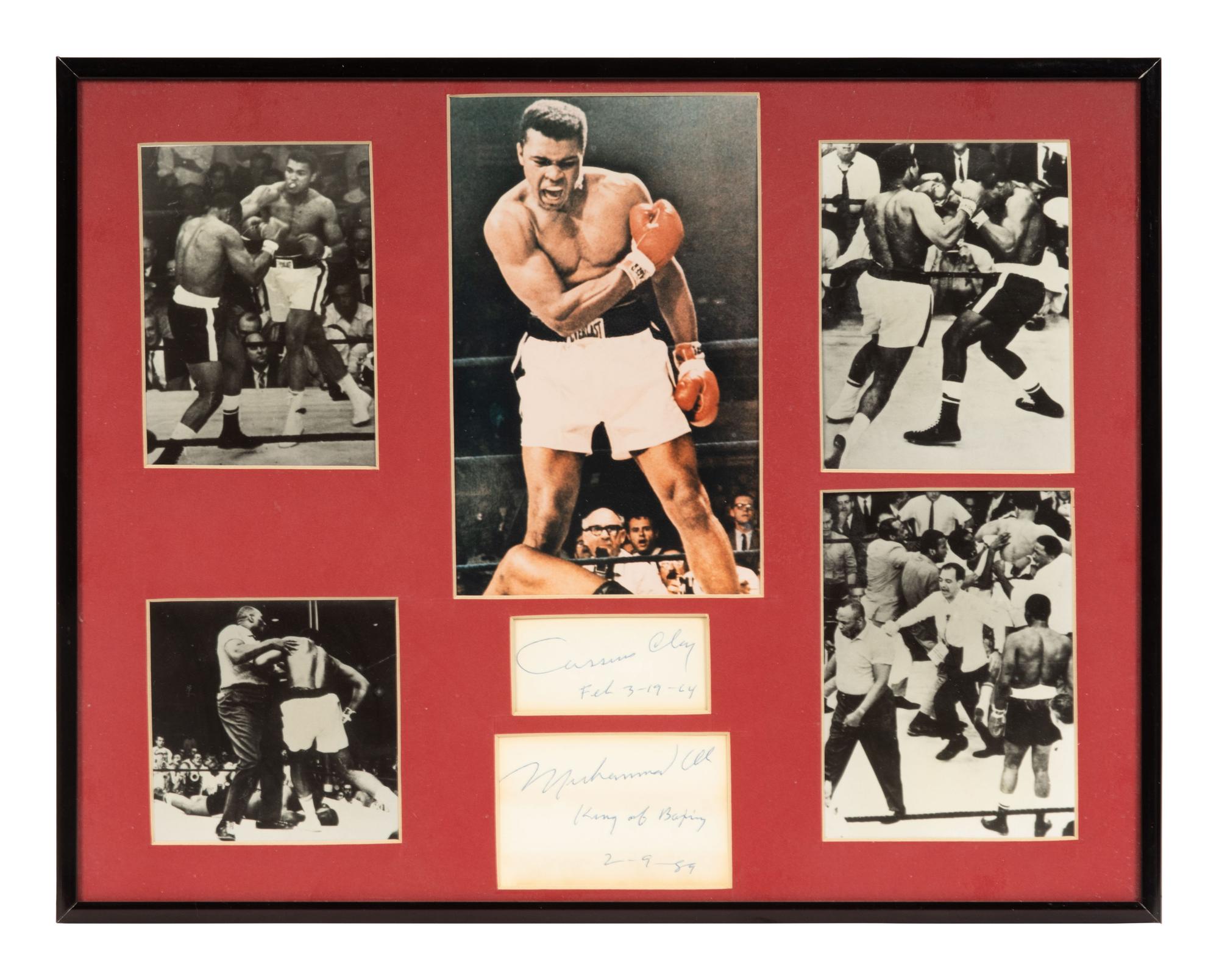 A Muhammad Ali Signed Autograph Display (Beckett Authentication Services Letter),