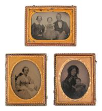 [EARLY PHOTOGRAPHY]. 19 assorted images featuring children & babies, mostly ambrotypes & tintypes.