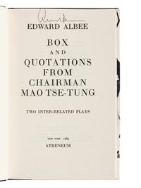ALBEE, Edward (1928-2016). A group of 5 works by Albee, ALL FIRST EDITIONS, MANY SIGNED, comprising: