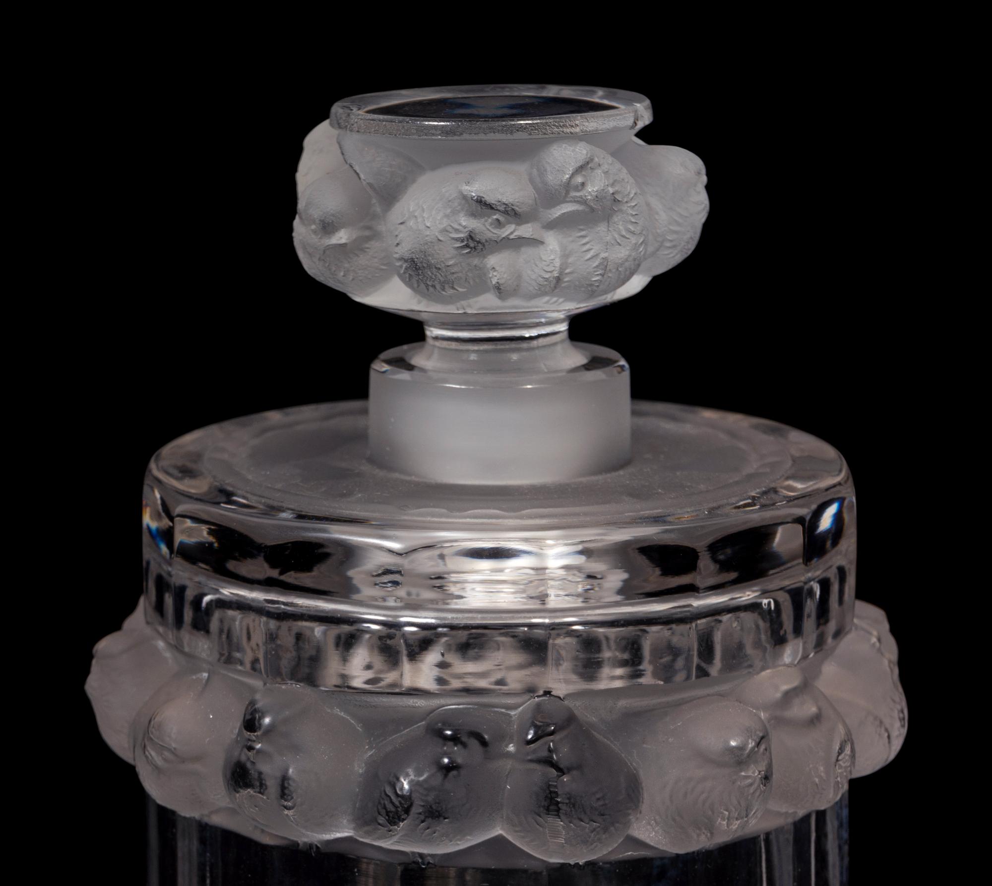 A Pair of Lalique Robinson Perfume Bottles
