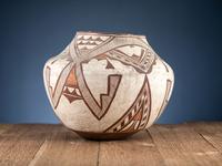 Zuni Polychrome Pottery Olla
