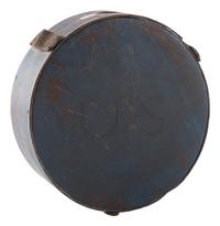 [MILITARIA]. A group of 2 painted cheesebox canteens, ca 1810-1830.