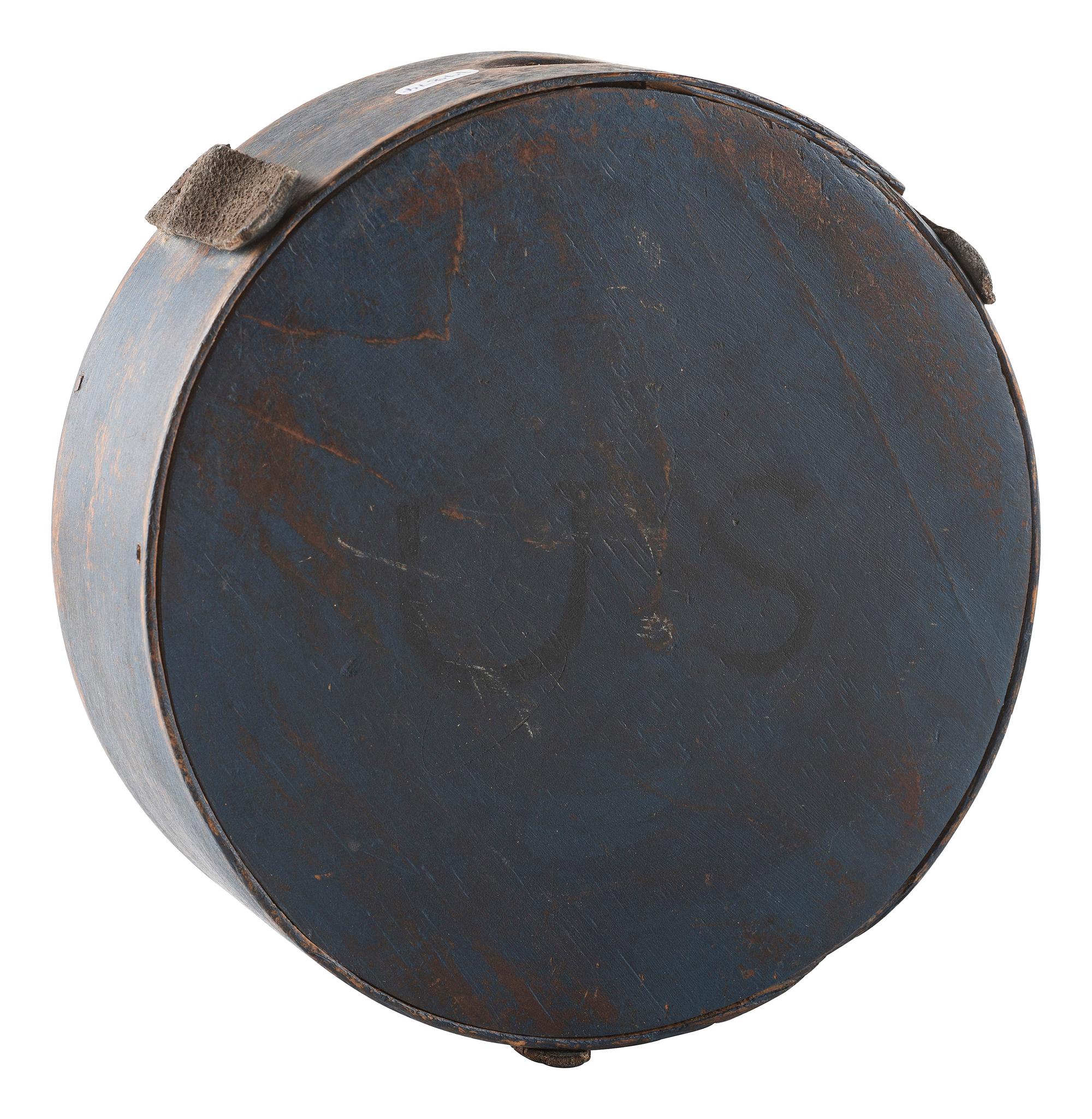 [MILITARIA]. A group of 2 painted cheesebox canteens, ca 1810-1830.