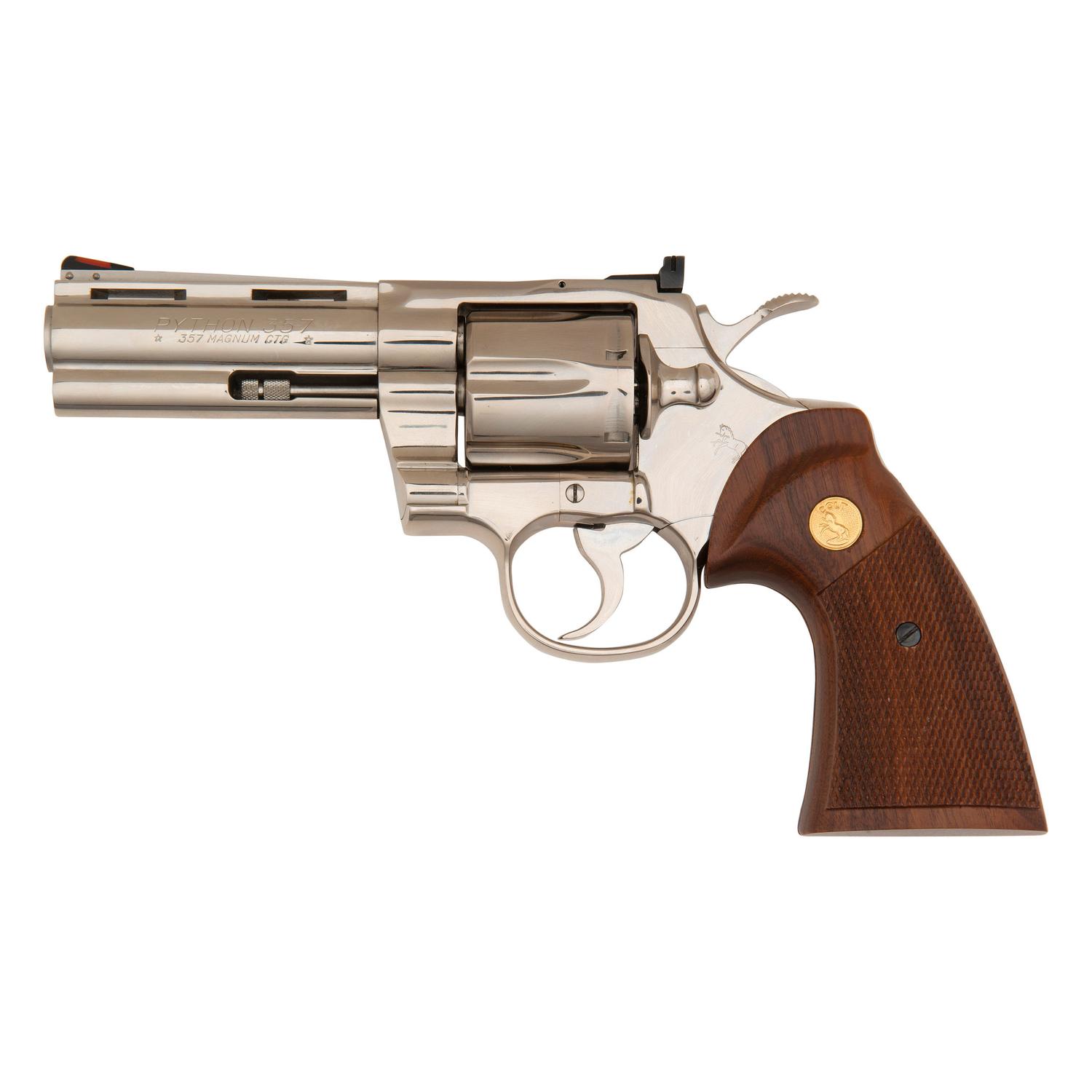 *Nickel Plated 4" Colt Python in Box