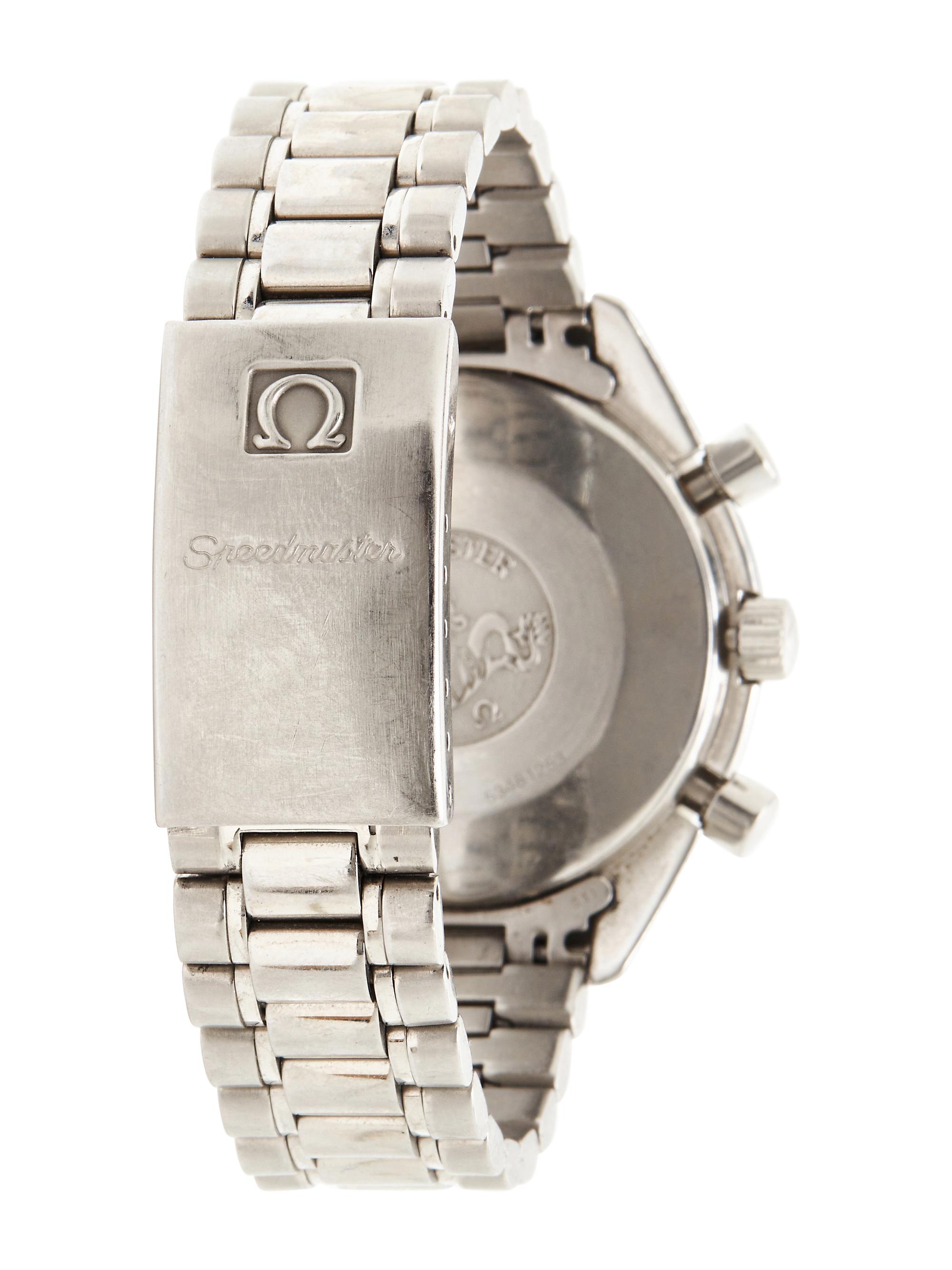 OMEGA, STAINLESS STEEL 'SPEEDMASTER REDUCED' CHRONOGRAPH WATCH