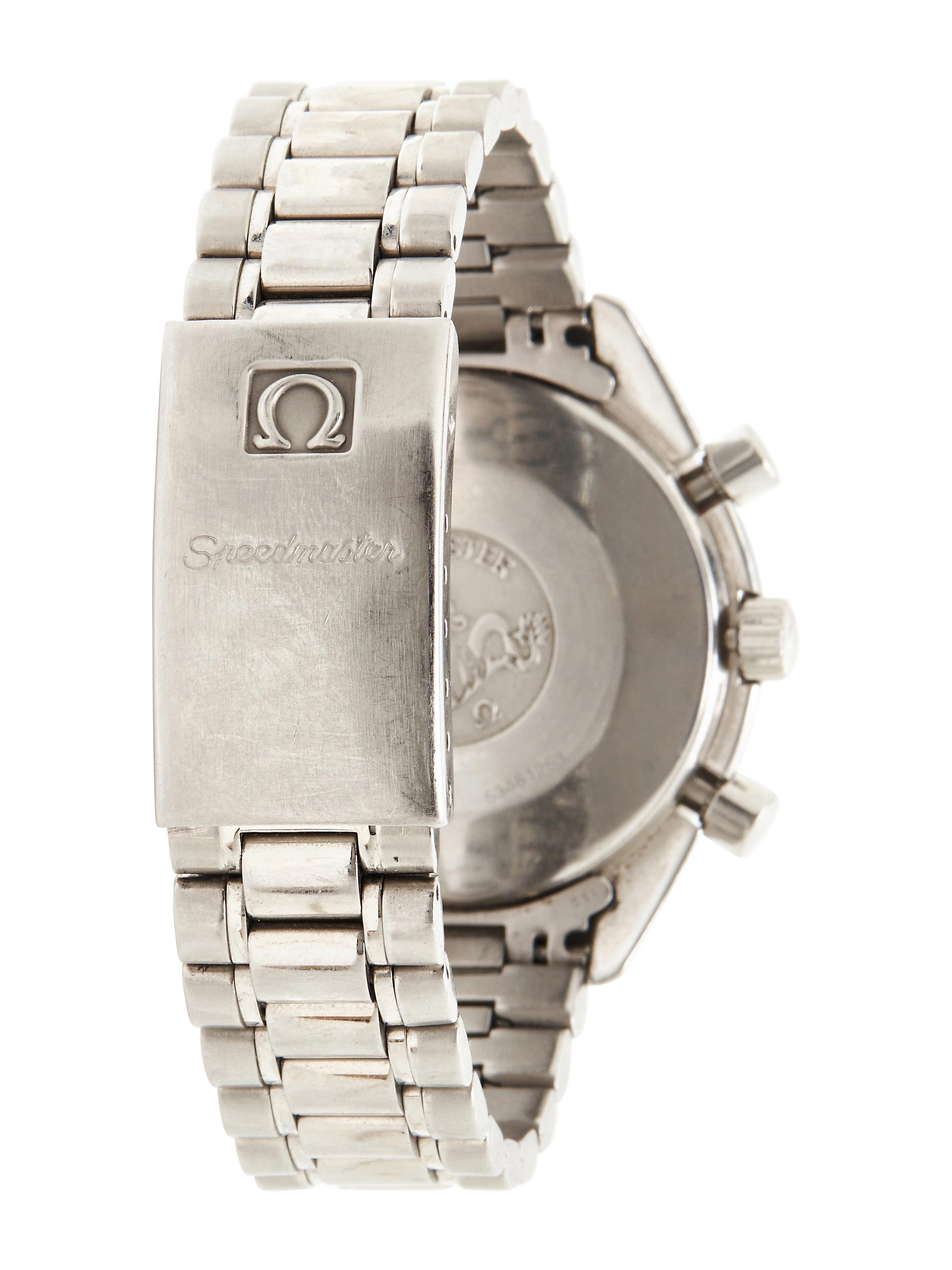 OMEGA, STAINLESS STEEL 'SPEEDMASTER REDUCED' CHRONOGRAPH WATCH