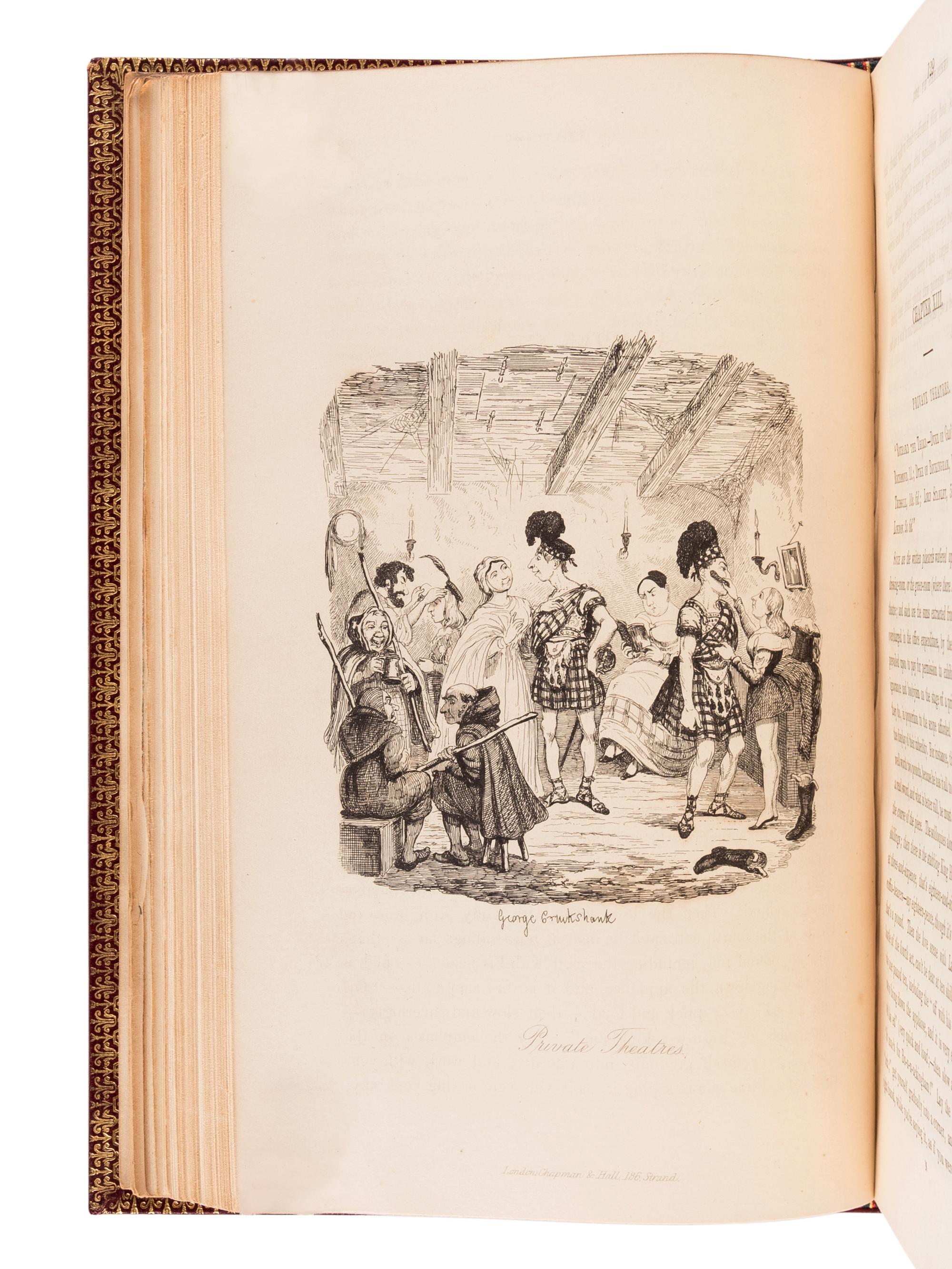 DICKENS, Charles (1812-1870). Sketches by Boz...New Edition, Complete. London: Chapman and Hall, 1839.