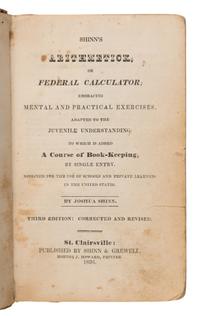 [Ohio Valley]. A group of 6 early frontier spelling and school books, comprising: