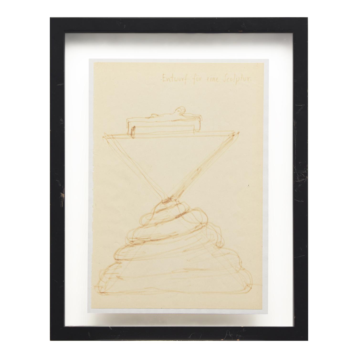 A.R. Penck (German, 1939-2017) — Entwurf fur eine Sculptur, 2 works