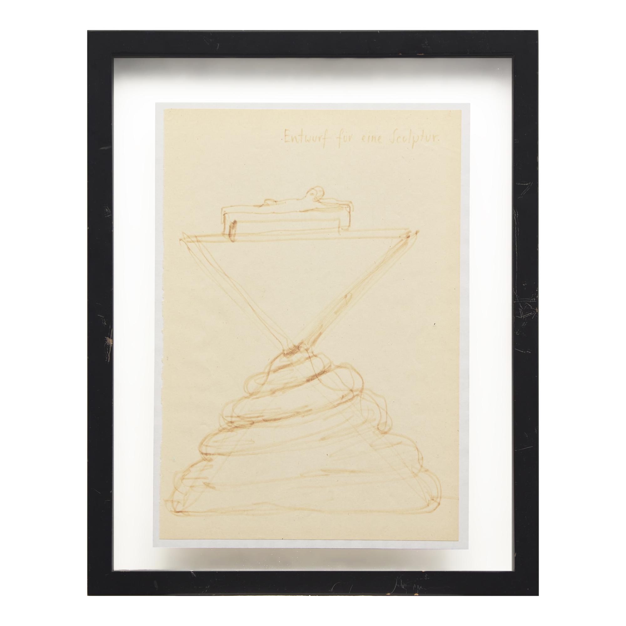 A.R. Penck (German, 1939-2017) — Entwurf fur eine Sculptur, 2 works