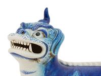 A Glazed Earthenware Guardian Lion