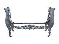 An Empire Style Painted Iron Daybed