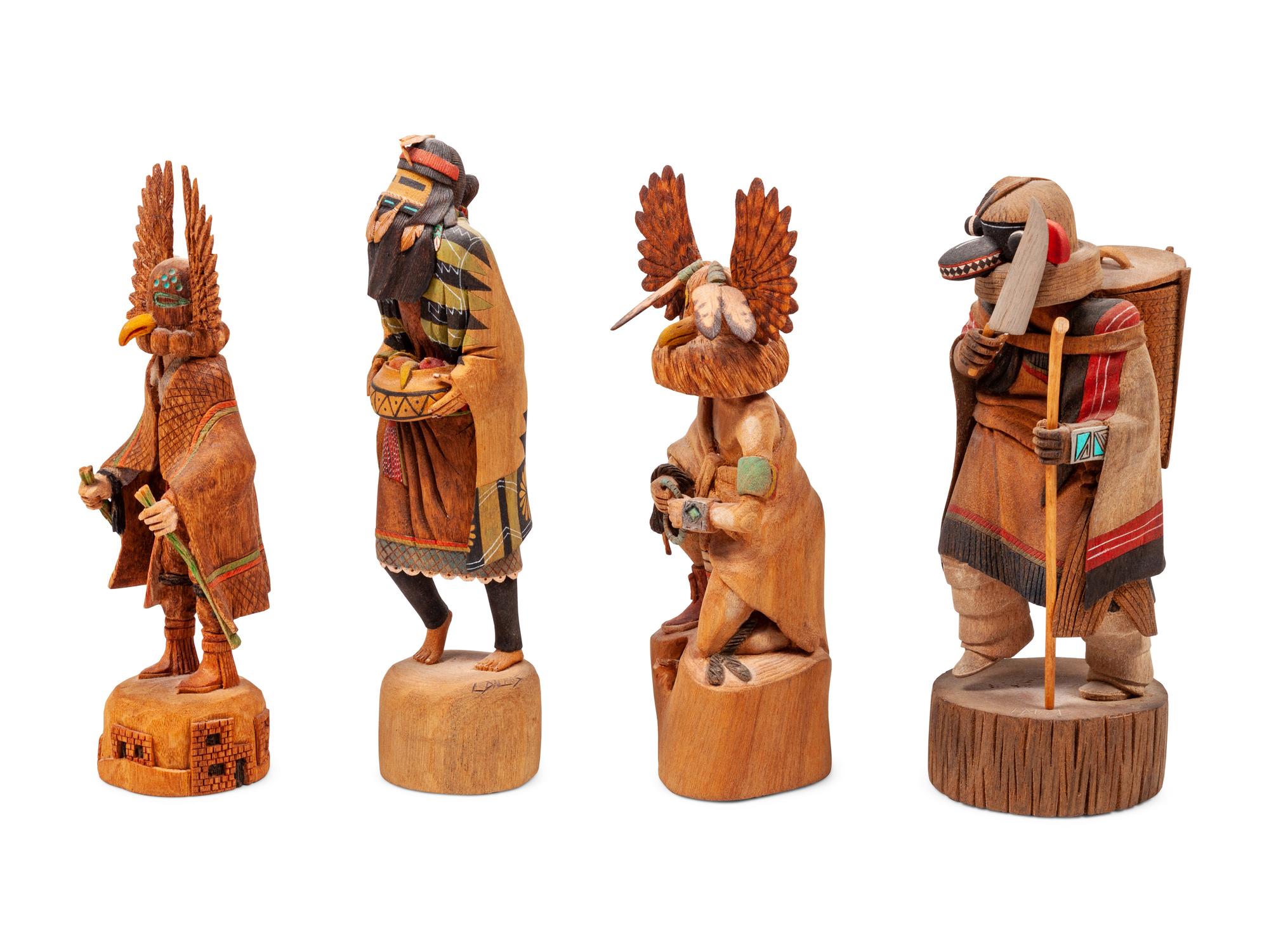 Group of Hopi Katsina Carvings