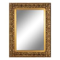 A Continental Baroque Style Carved Giltwood Mirror