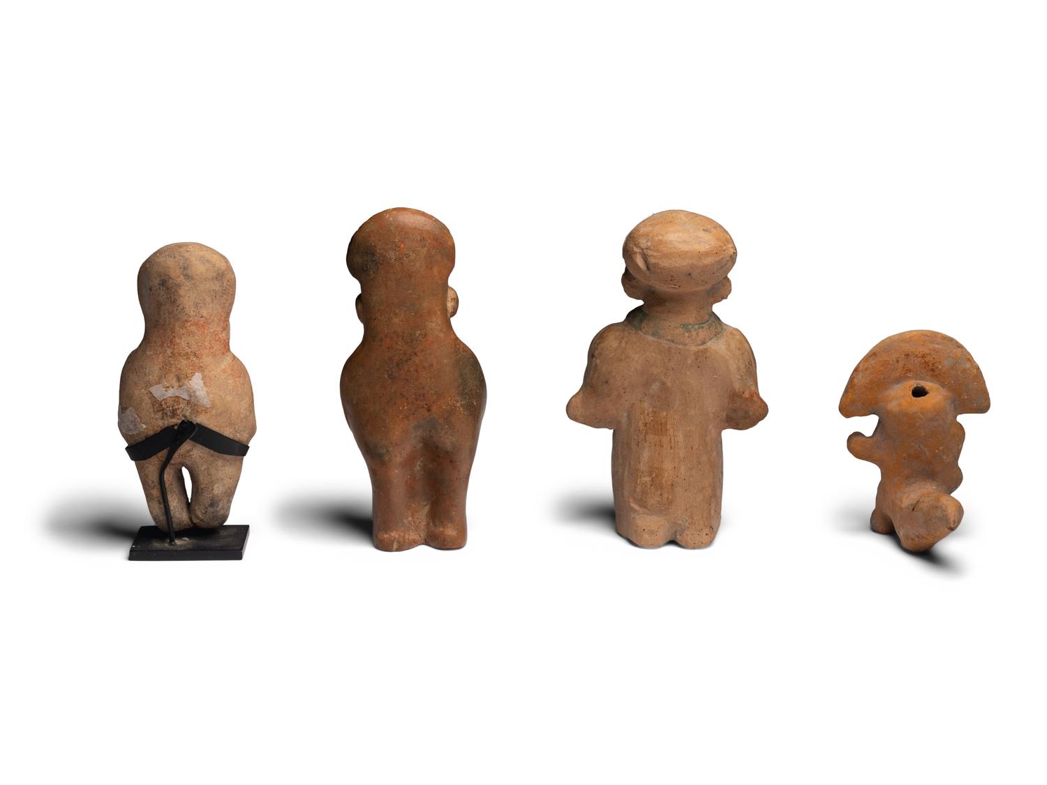 Four Jamacoaque and Moche Terracotta Figures