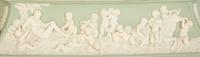 A Celadon Green and White Jasperware Jardinière