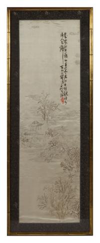 A Set of Four Japanese Silk Panels — 20TH CENTURY