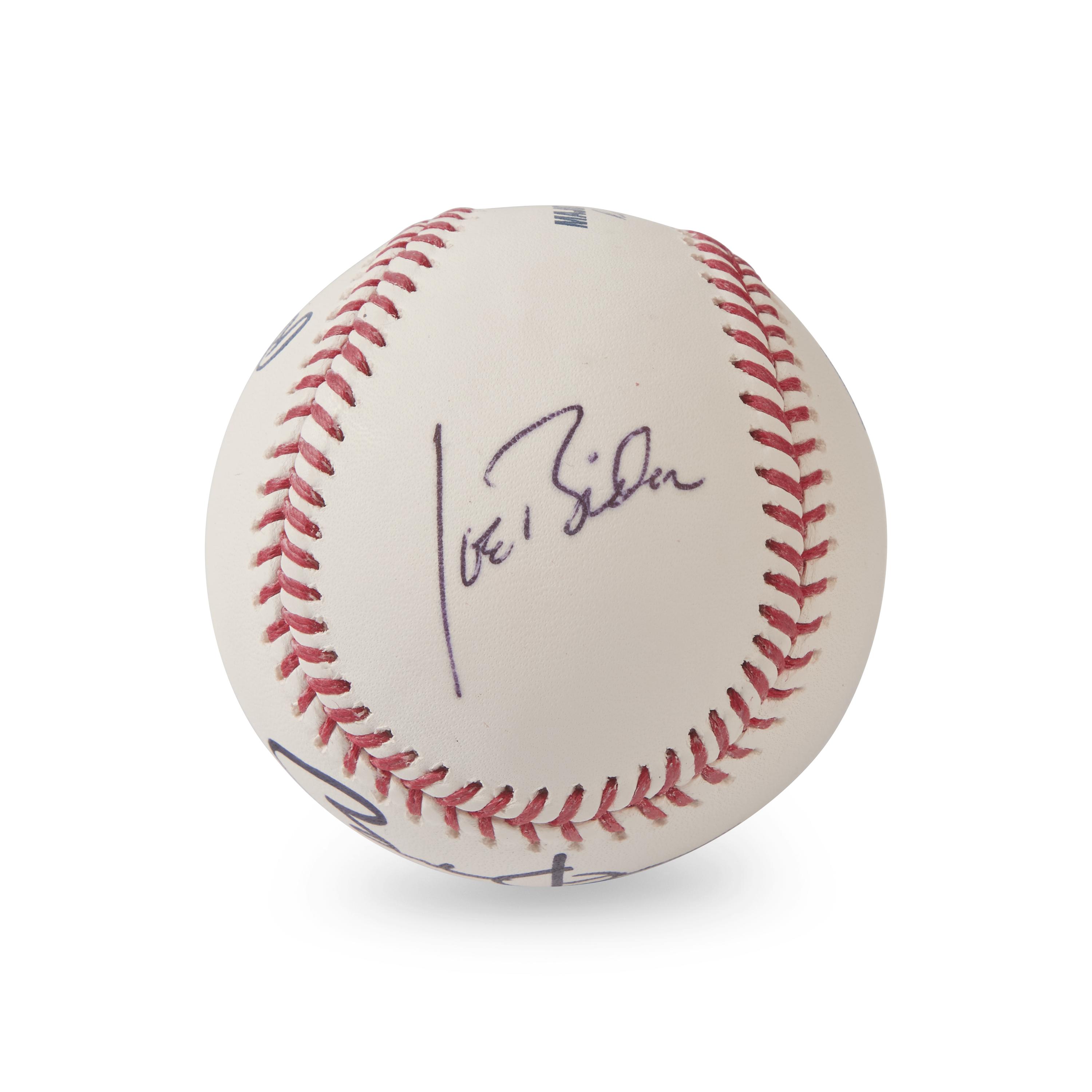[Presidential] Obama, Barack, and Joe Biden. Signed Baseball