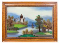 A Reverse Painting on Glass