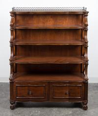 A Regency Style Mahogany Bookcase Height 56 x width 42 3/4 x depth 15 inches.