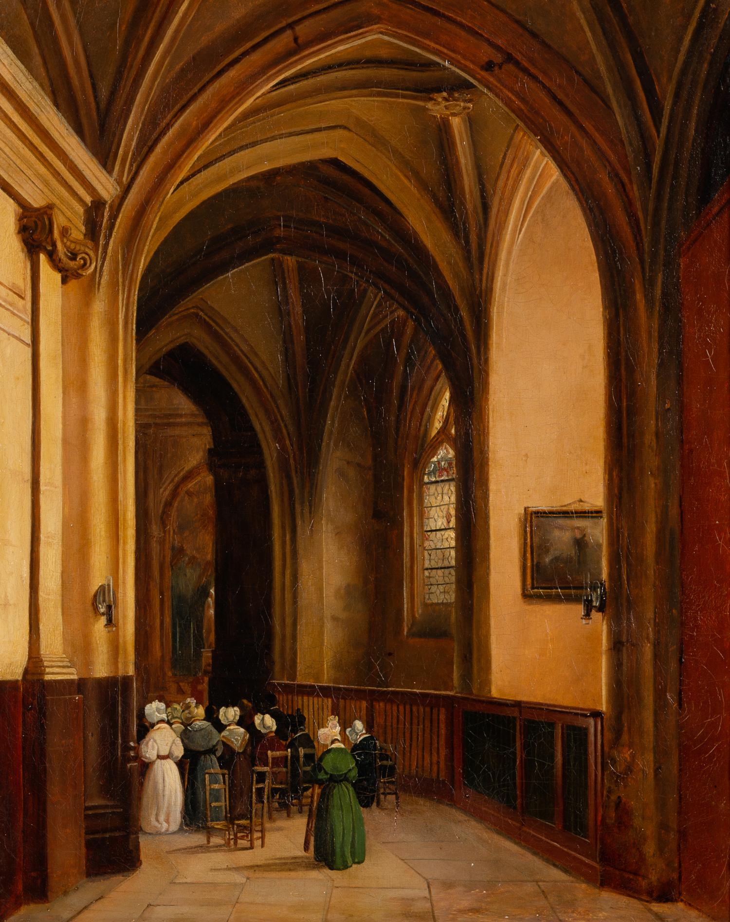Gothic Church Interior , c. 1830