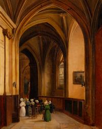 Gothic Church Interior , c. 1830
