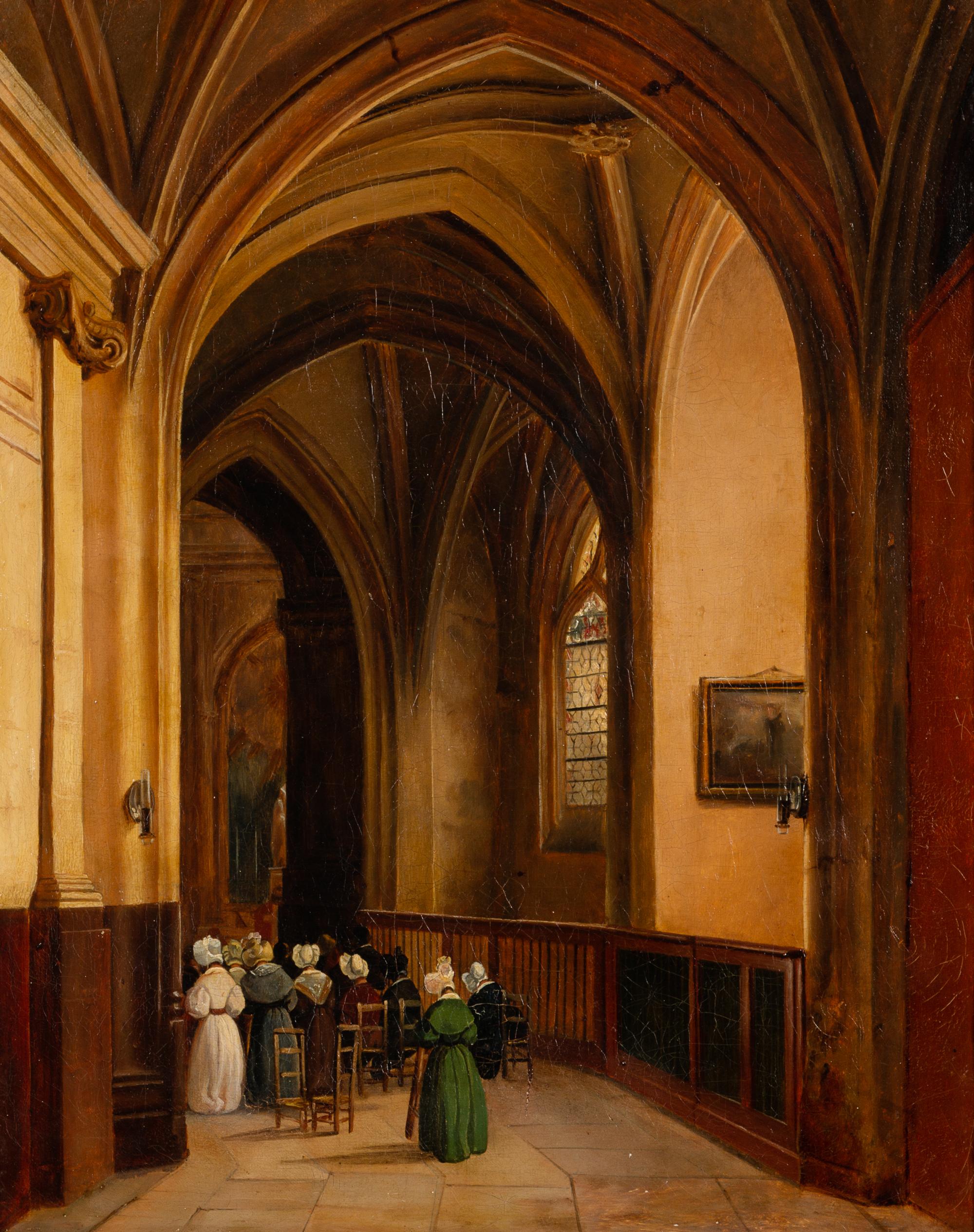 Gothic Church Interior , c. 1830