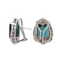 TOURMALINE AND DIAMOND EARRINGS