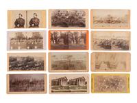 [CIVIL WAR - EARLY PHOTOGRAPHY]. A group of Civil War stereoviews & Stereographoscope.