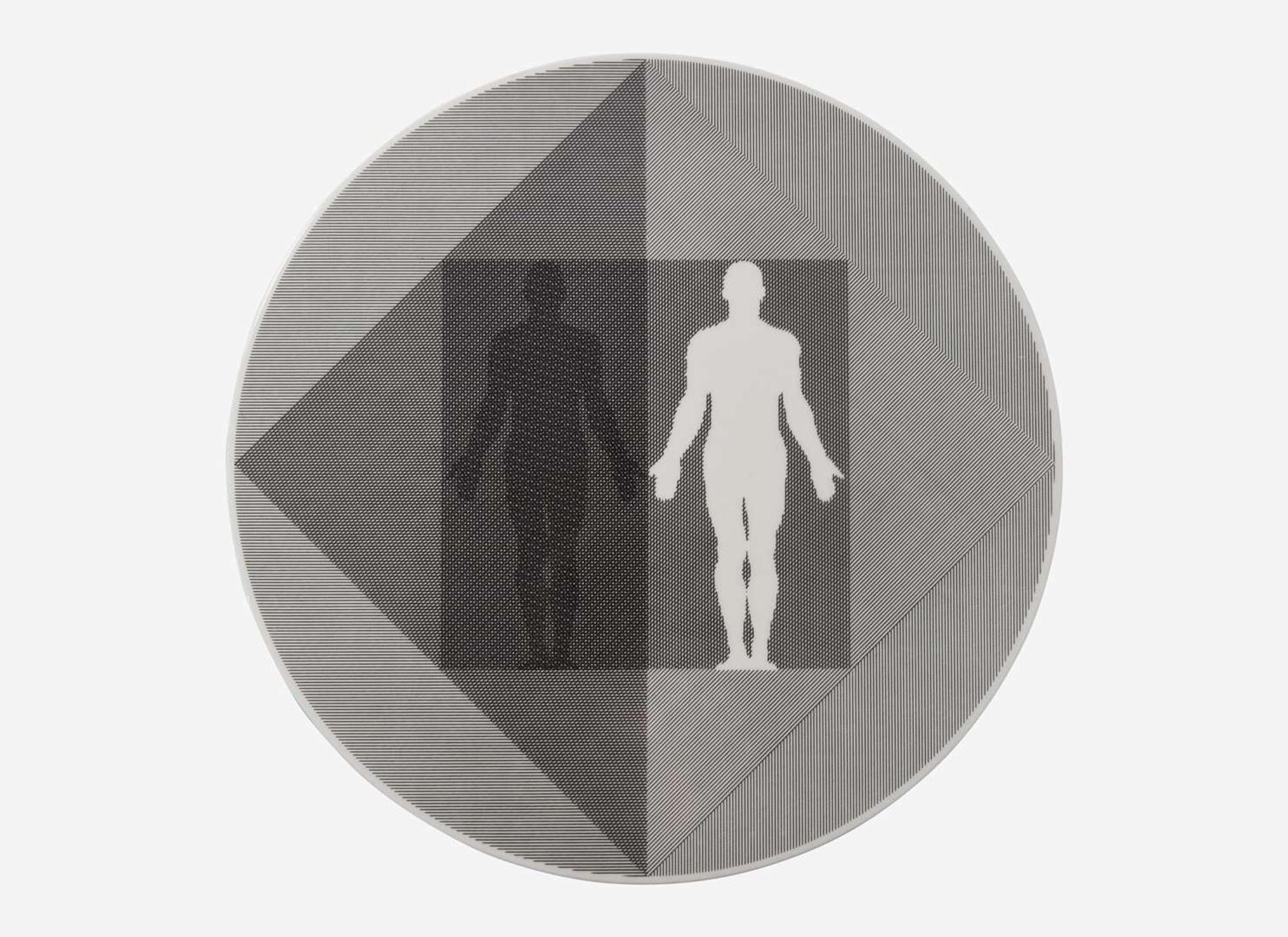 A Wedgwood "Man Diagram III" Bone China Plaque, 1976-7