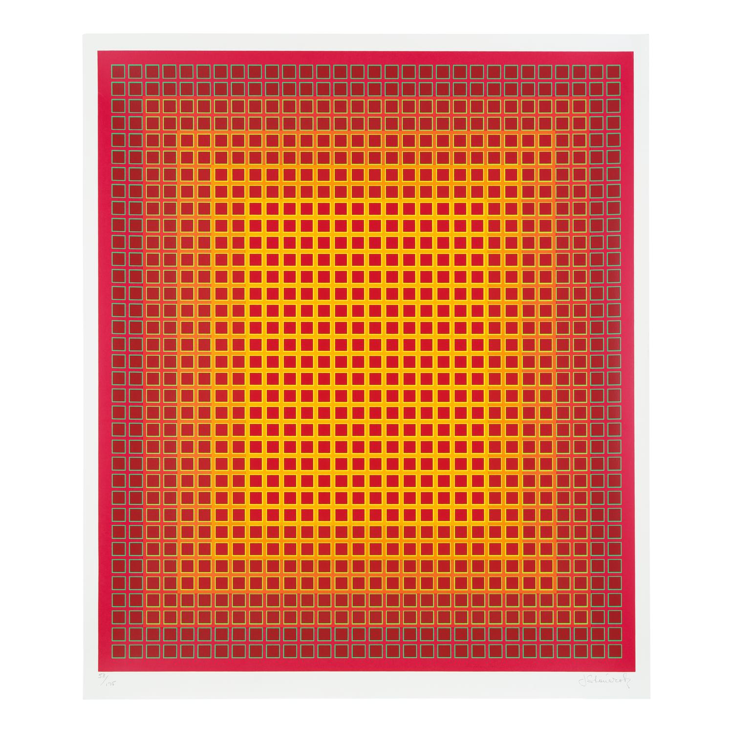 Julian Stanczak (American/Polish, 1928–2017) — A pair of screenprints ( Trespass , 1979; Sequential Chroma, 1981)