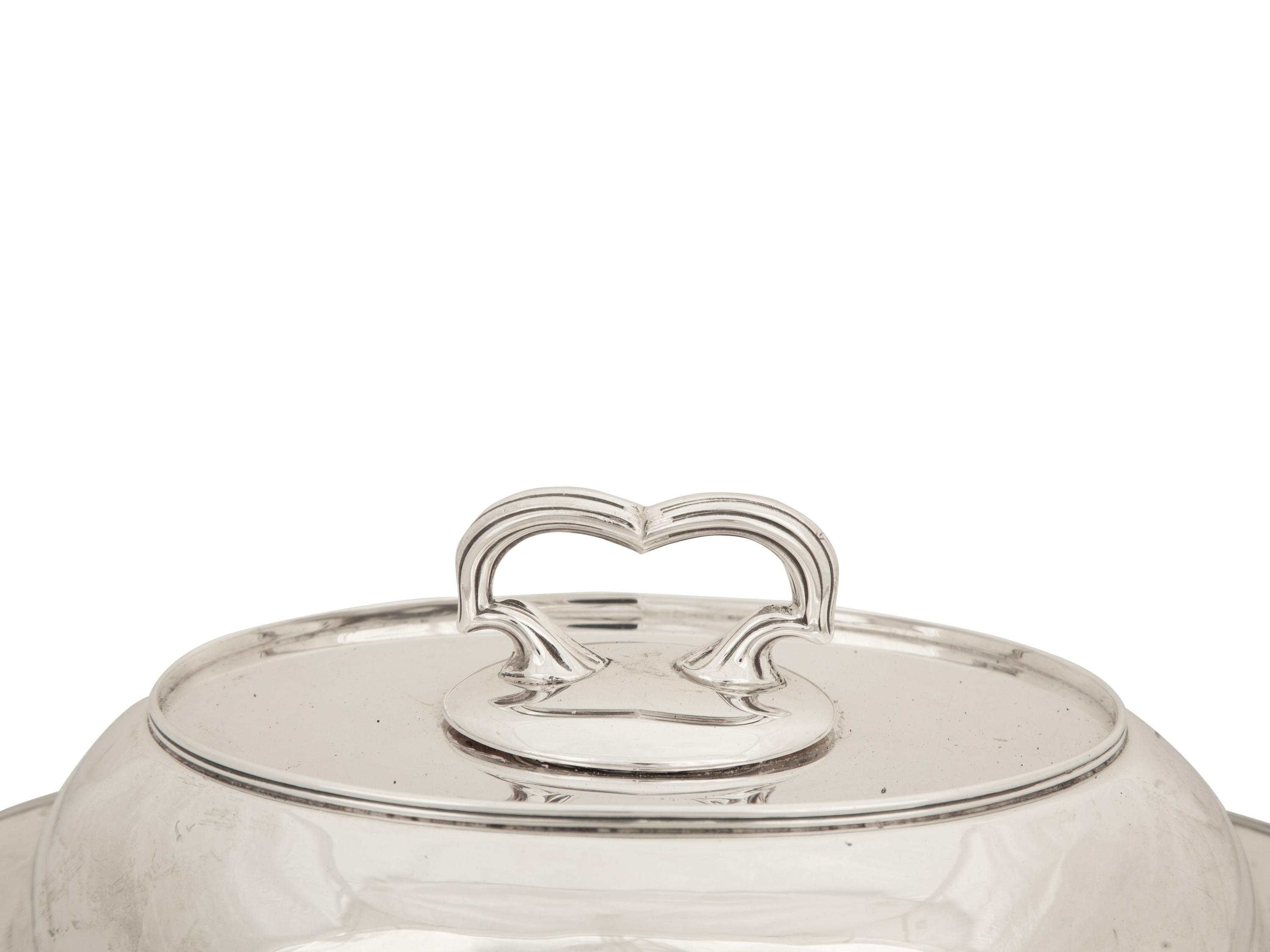 An American Silver Covered Vegetable Dish