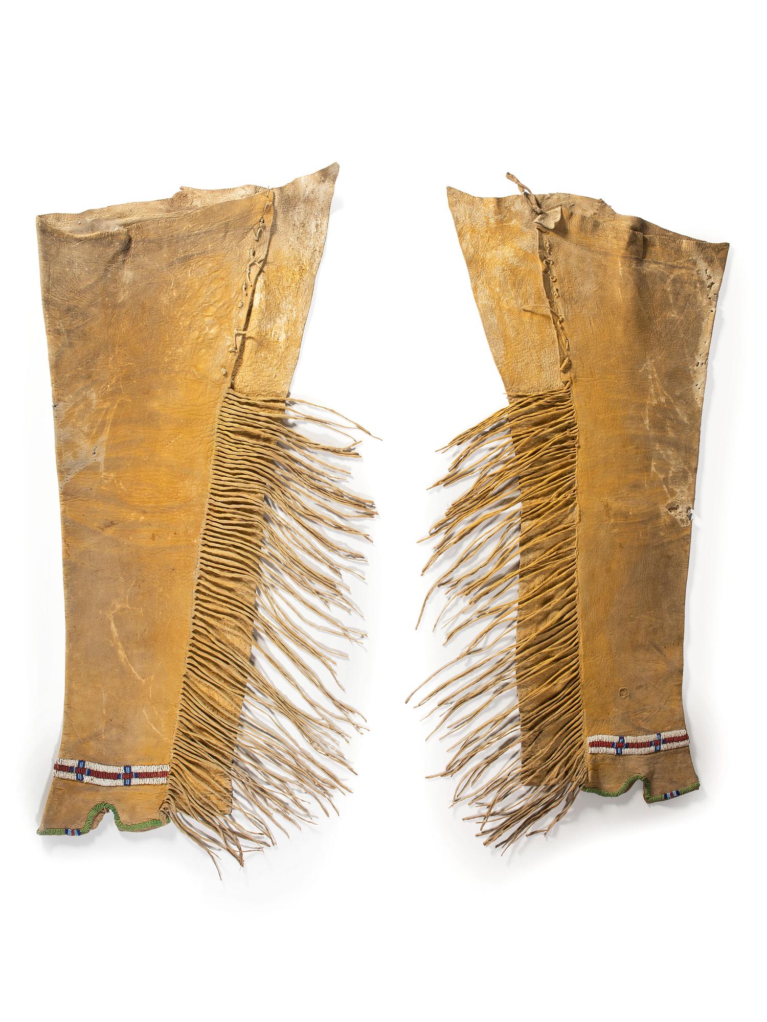 Cheyenne / Arapaho Beaded Hide Leggings