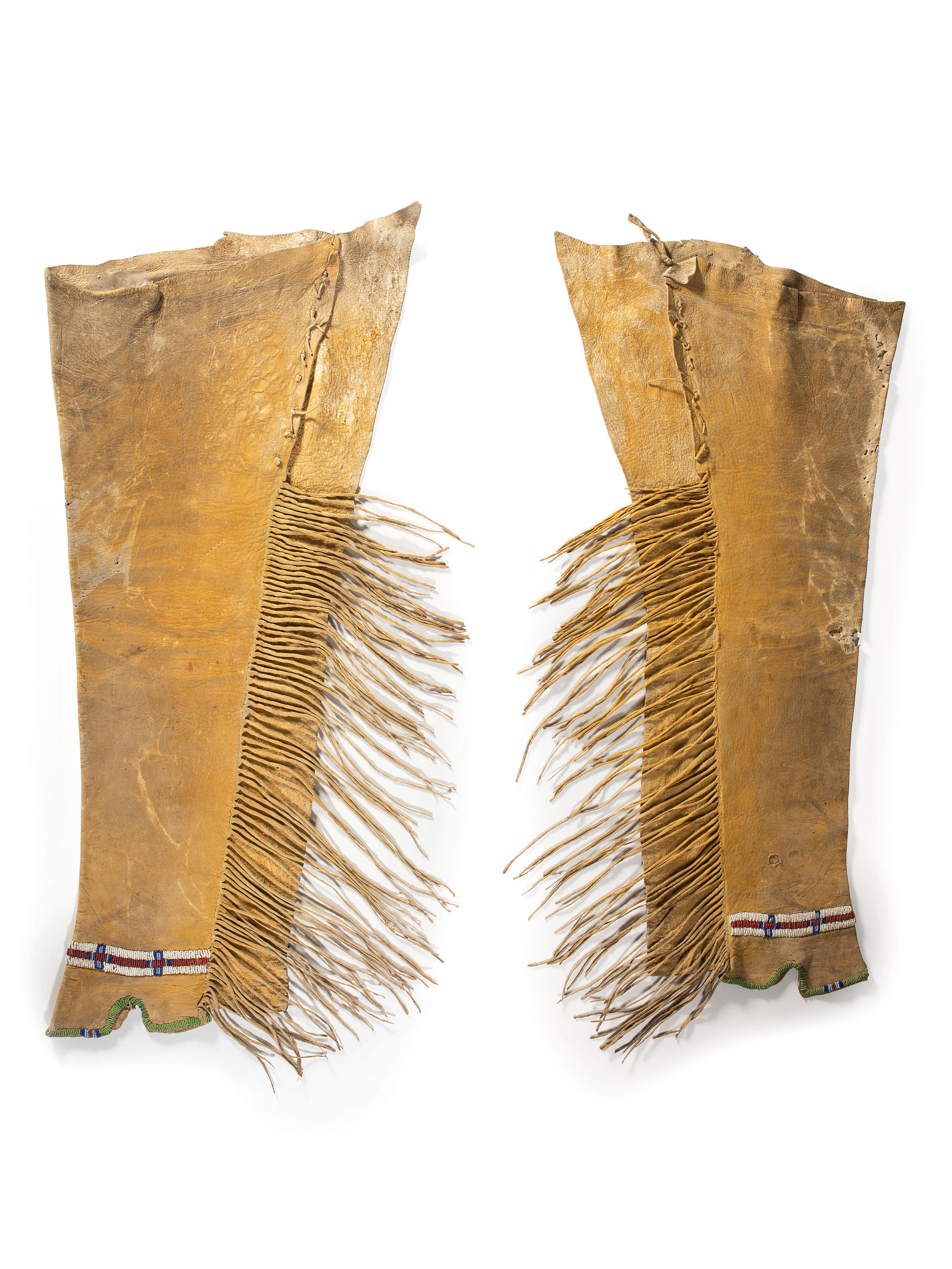 Cheyenne / Arapaho Beaded Hide Leggings