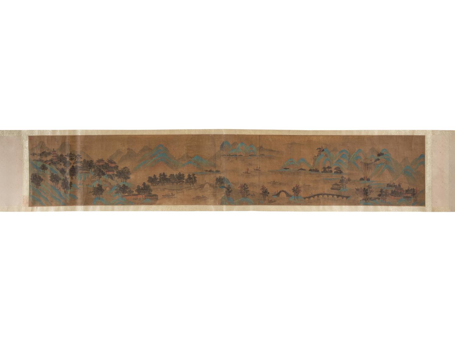 Bearing Signature of Zhao Boju (Chinese, 1120-1182) 趙伯駒 （款）