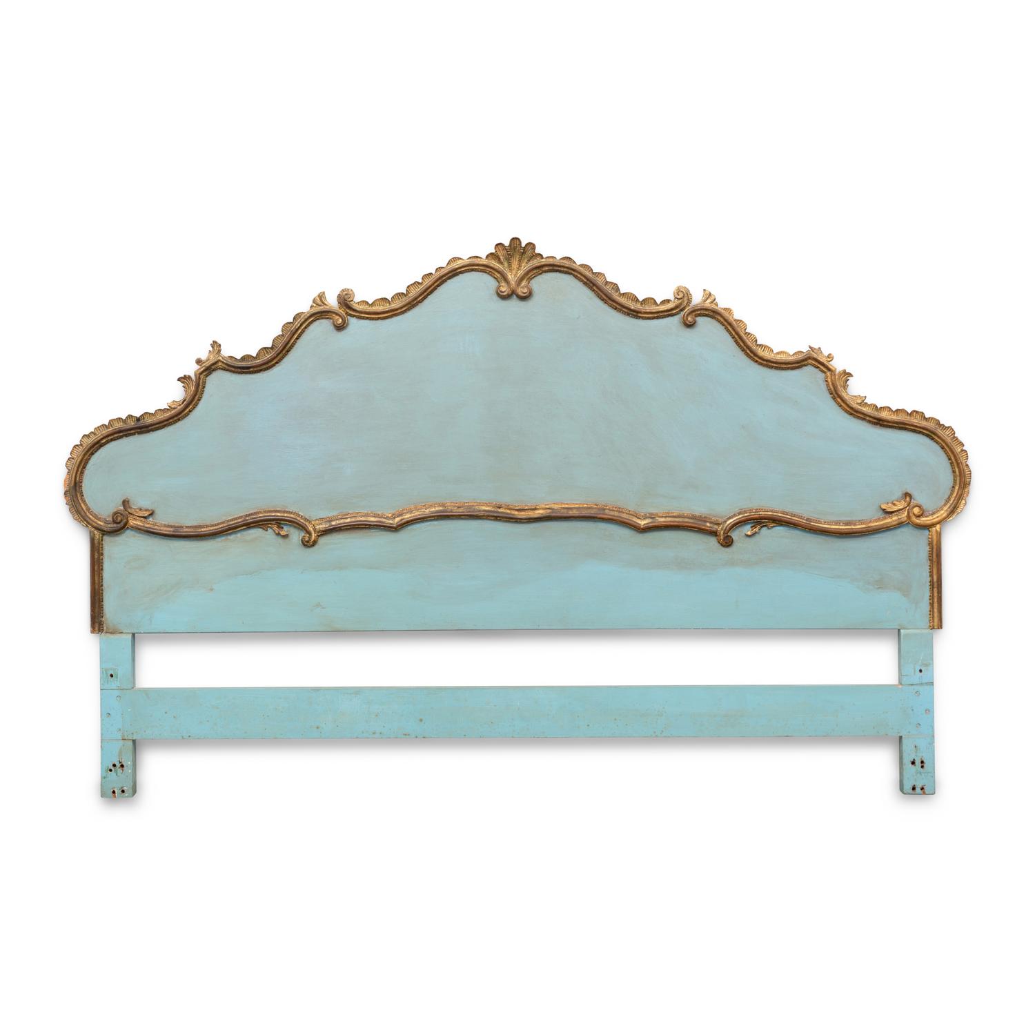 A Continental Parcel-Gilt Headboard