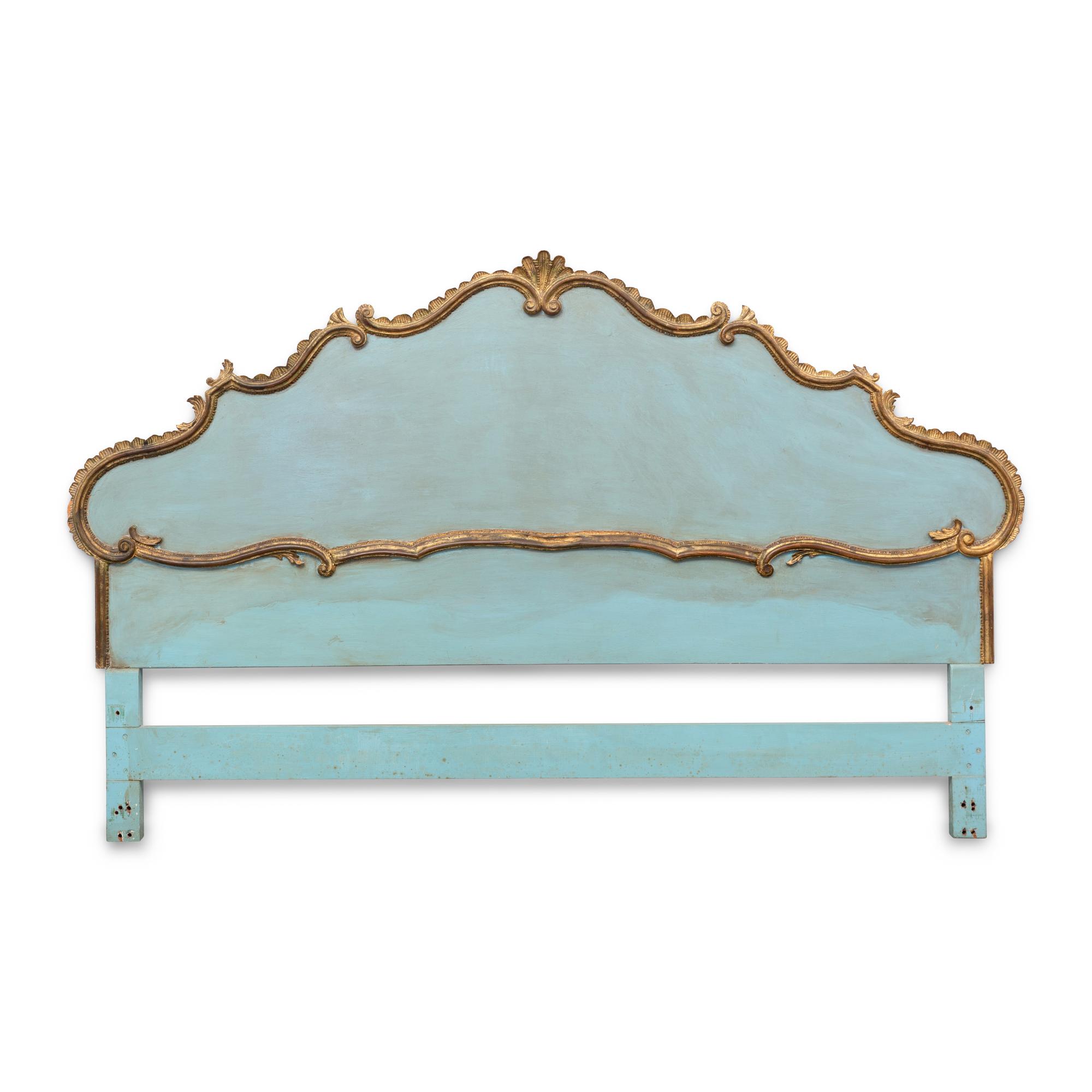 A Continental Parcel-Gilt Headboard