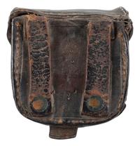 [CIVIL WAR]. Percussion cap pouch, possibly Confederate.