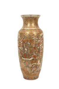 A Japanese Satsuma Porcelain Floor Vase