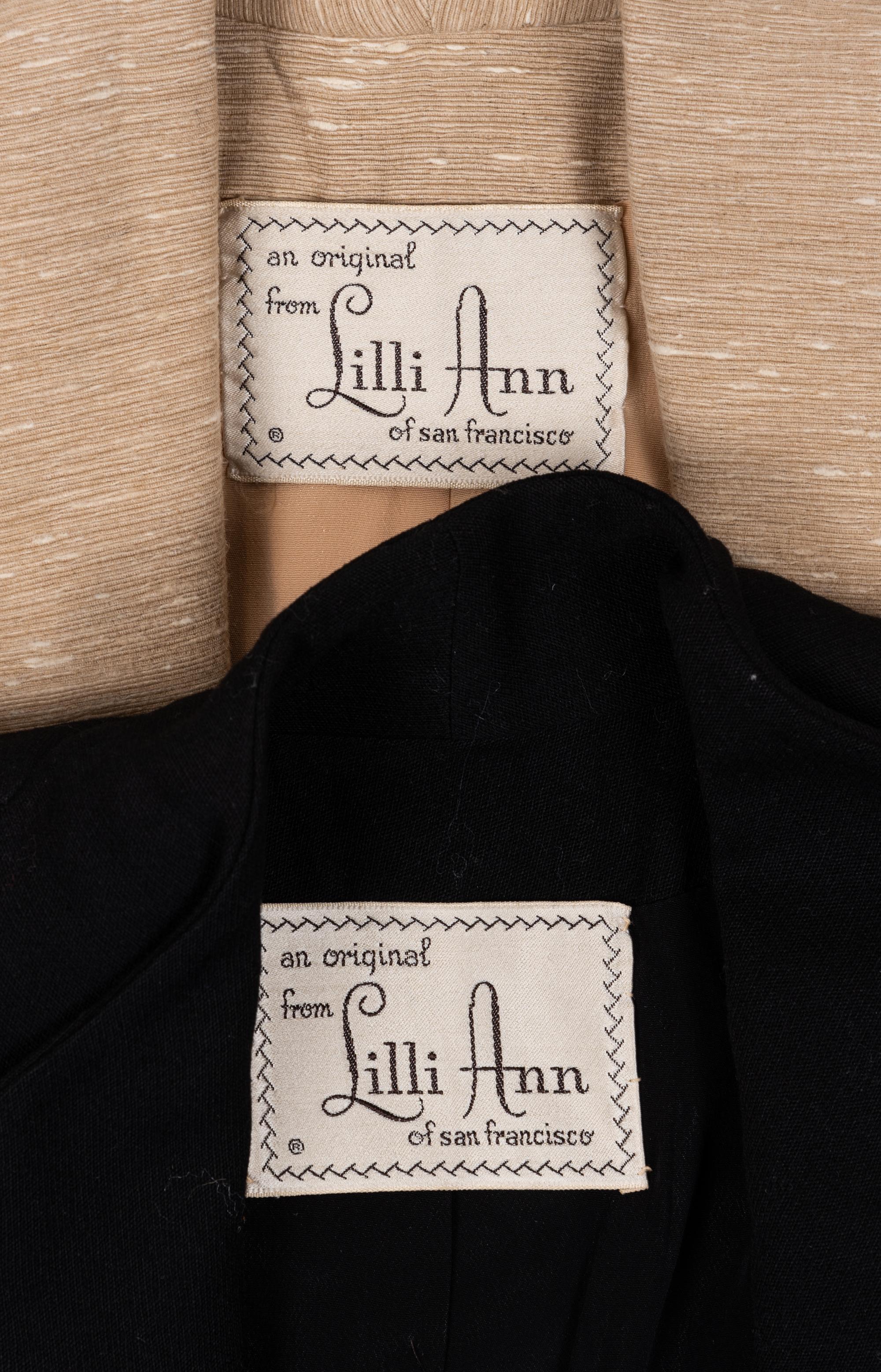 Two Lilli Ann Jackets, 1940-50s