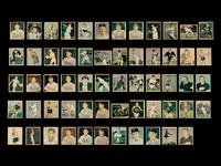 A Collection of 59 1951 Berk Ross Trading Cards