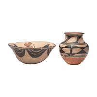 Kewa Pottery Bowl and Vase