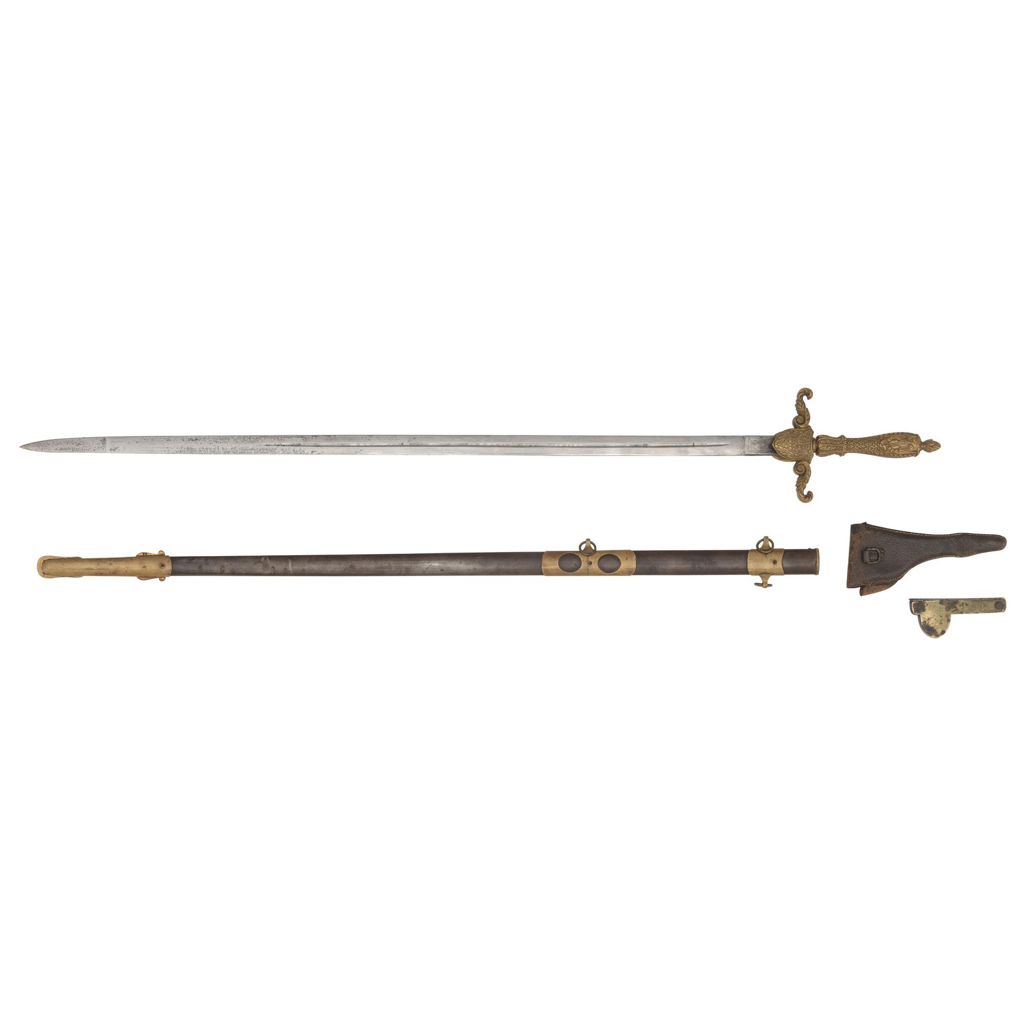 Presentation U.S. Model 1840 Medical Staff Sword of Major John T. Walker - 25th Indiana Infantry, with Fleam Set