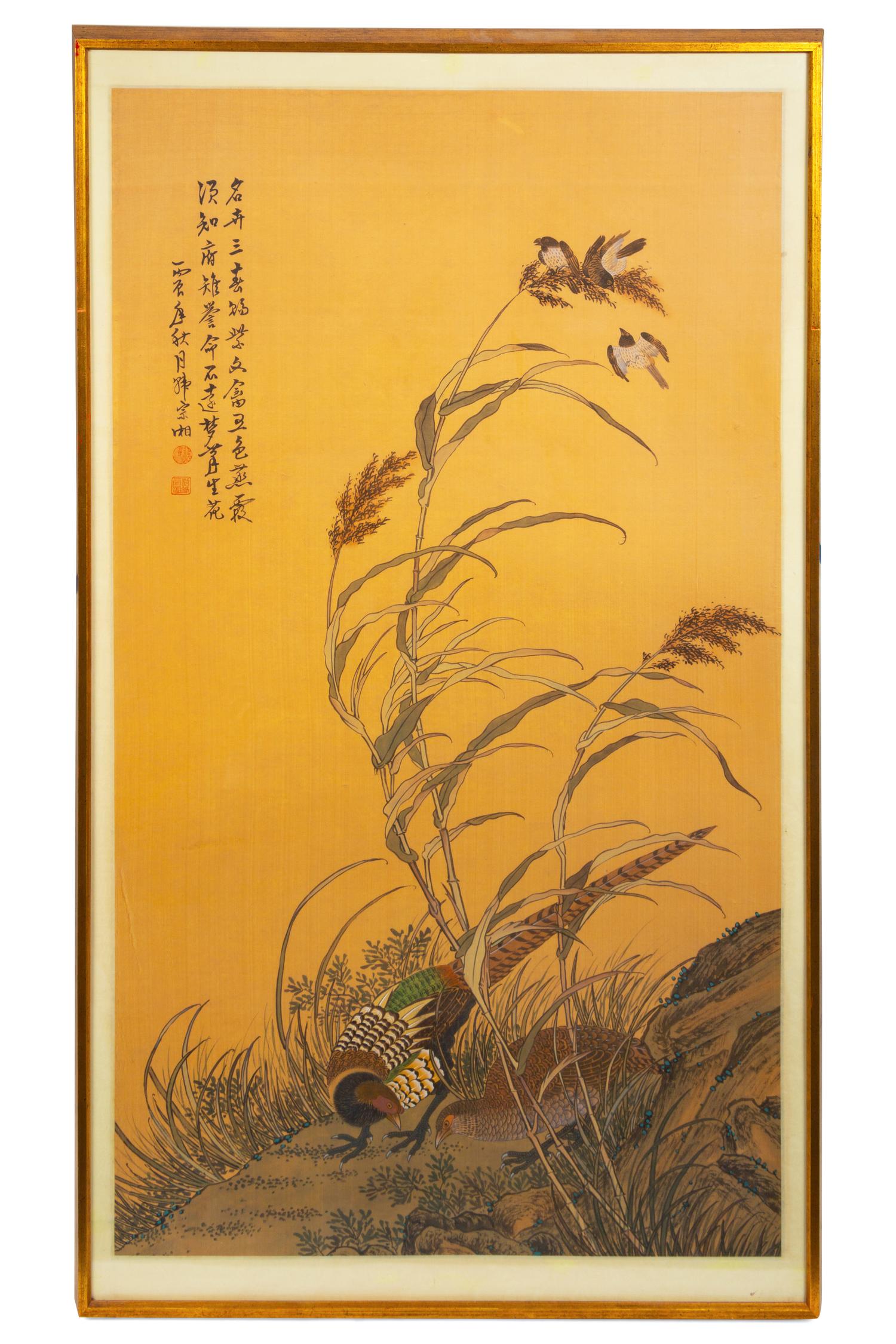 Two Ink and Color Paintings on Silk