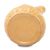 Five Graduated Abolitionist Yellowware Pitchers with Molded Scenes from Uncle Tom's Cabin