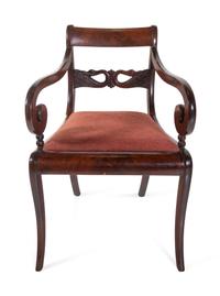 A Set of Eight Regency Style Mahogany Dining Chairs